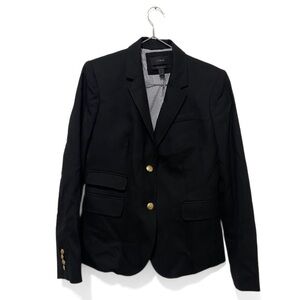J. Crew Black School Boy Wool Women's Blazer Size 2